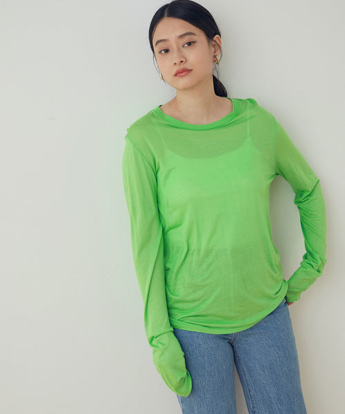 ADAM ET ROPÉ FEMME / 【BASERANGE】LONG SLEEVE TEE (トップス / T