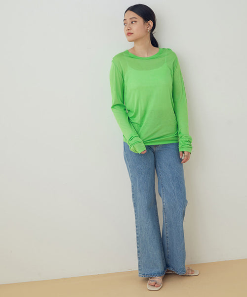 baserange LONG SLEEVE TEE ARA GREEN www.krzysztofbialy.com