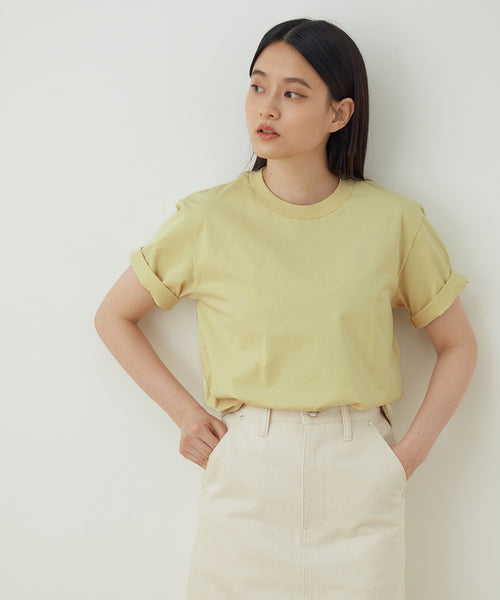 ADAM ET ROPÉ FEMME / 【AURALEE】ORGANIC COTTON COMPACT JERSEY TEE