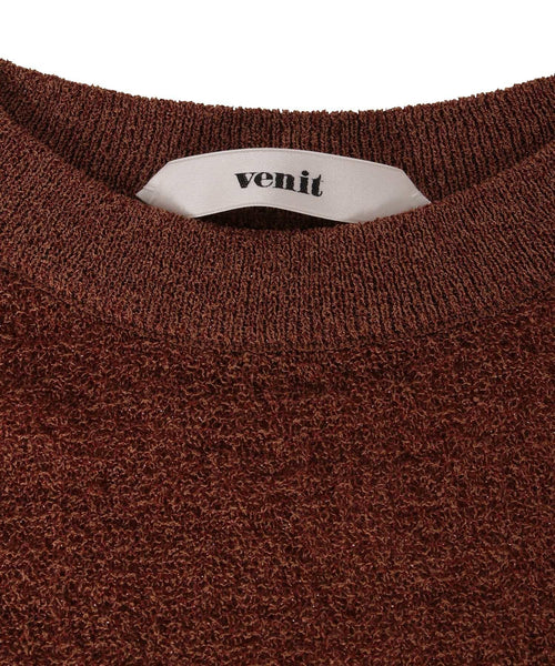 ADAM ET ROPÉ FEMME / 【VENIT】SHINY BOUCLE KNIT TOP (トップス