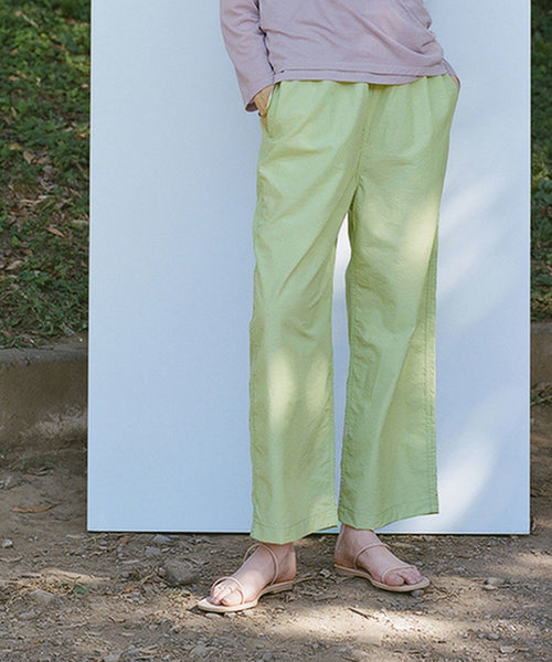 ADAM ET ROPÉ FEMME / 【PHEENY】Nylon cotton grosgrain easy pants