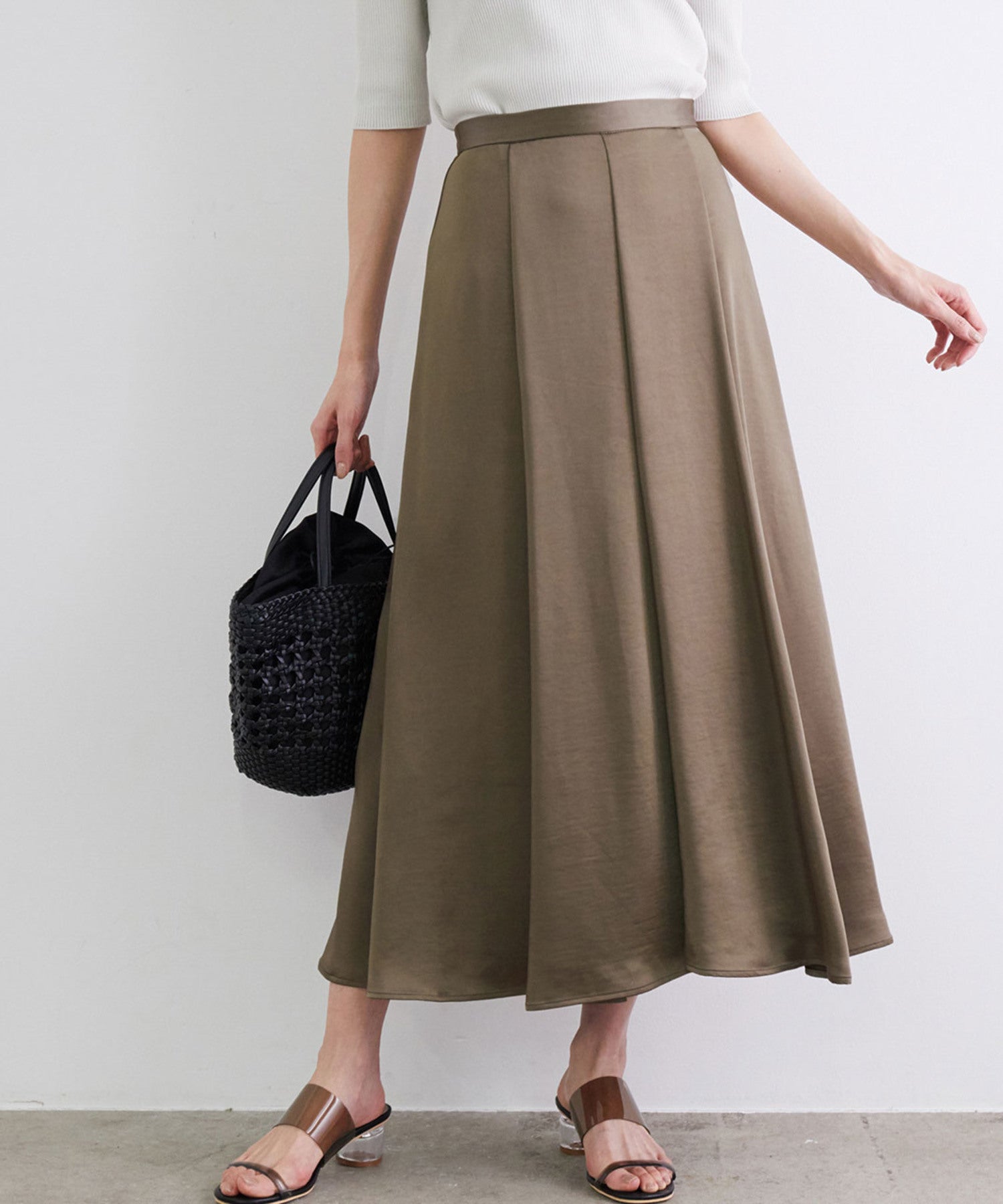 CACHEC マーメイドラインサテンスカート Sサイズ 【SALE／69%OFF ...