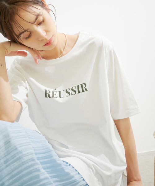 ROPÉ / 【洗える】ロゴTEE（ミドル丈） (トップス / Tシャツ