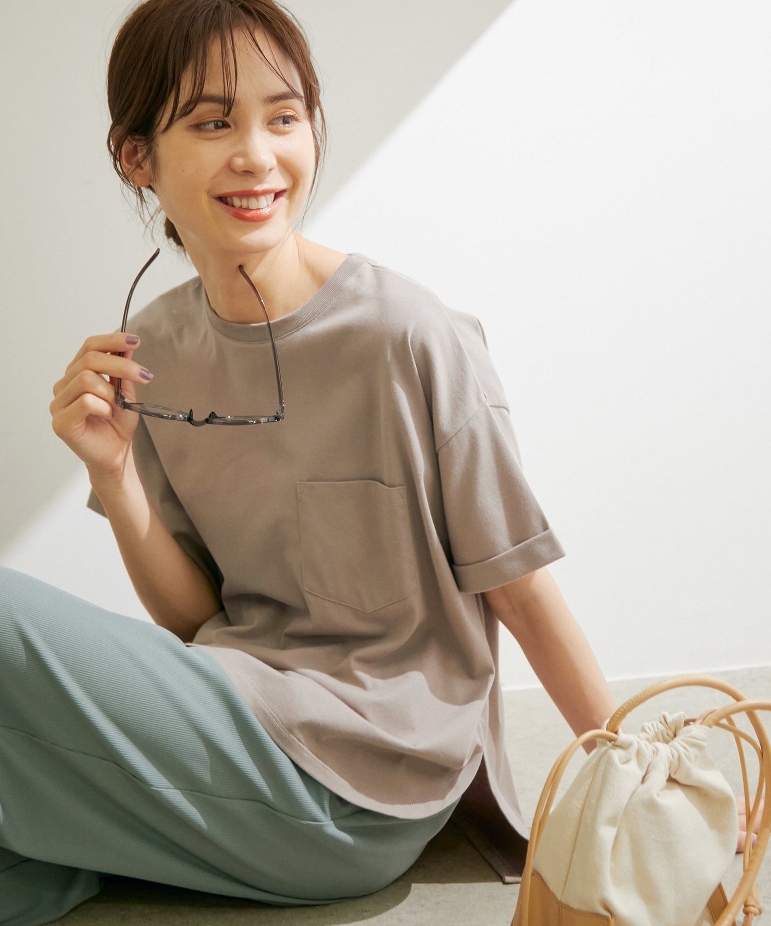 Rope 洗える 3枚セット パックｔシャツ 巾着付き トップス Tシャツ カットソー 通販 J Adore Jun Online