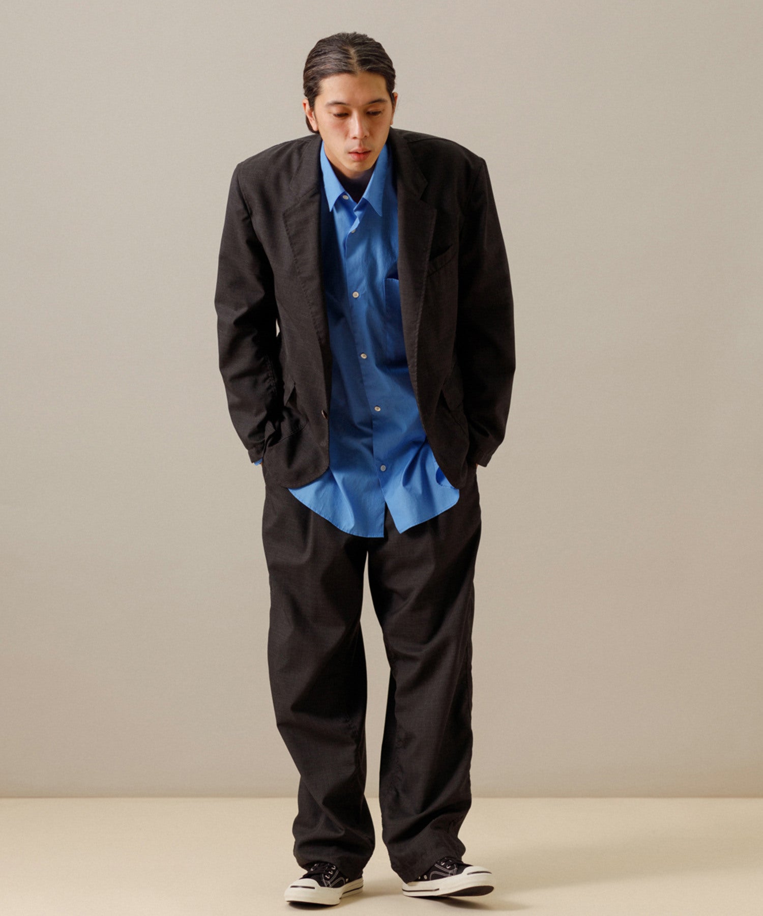 WILD LIFE TAILOR】ワッシャーウーステッドジャケット【セットアップ