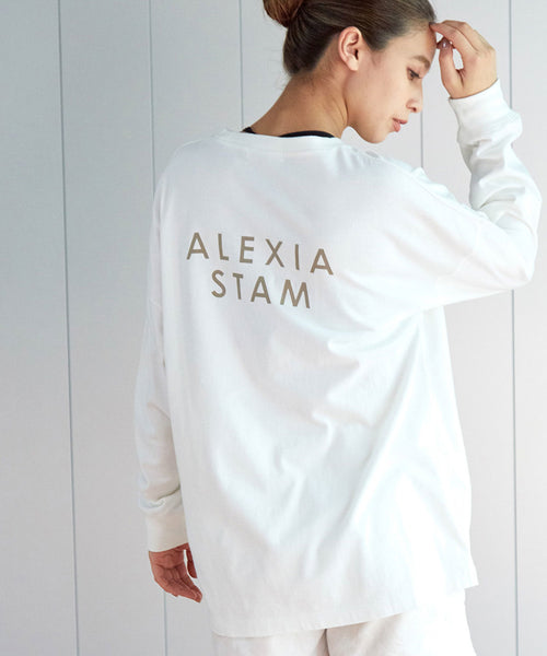 NERGY / 【ALEXIA STAM】バックロゴ長袖Tシャツ (トップス / Tシャツ