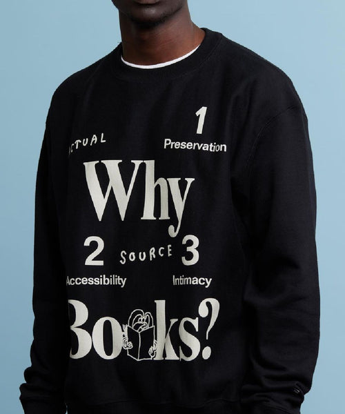 bonjour records / 【ACTUAL SOURCE】Why Books スウェット (トップス