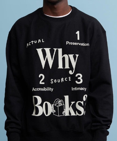 bonjour records / 【ACTUAL SOURCE】Why Books スウェット (トップス