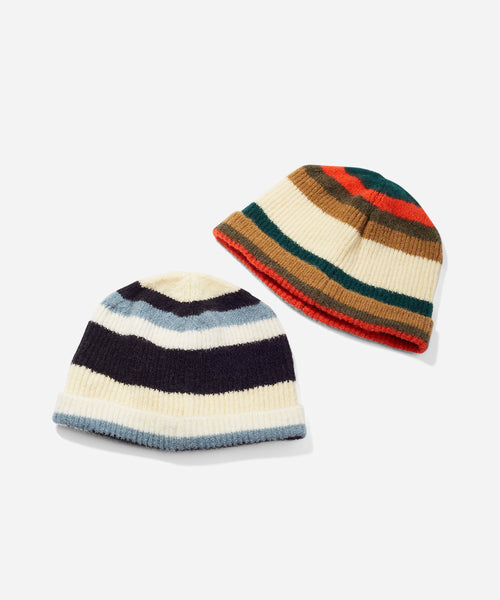 Saturdays NYC / Mohair Stripe Beanie (帽子 / ニットキャップ 