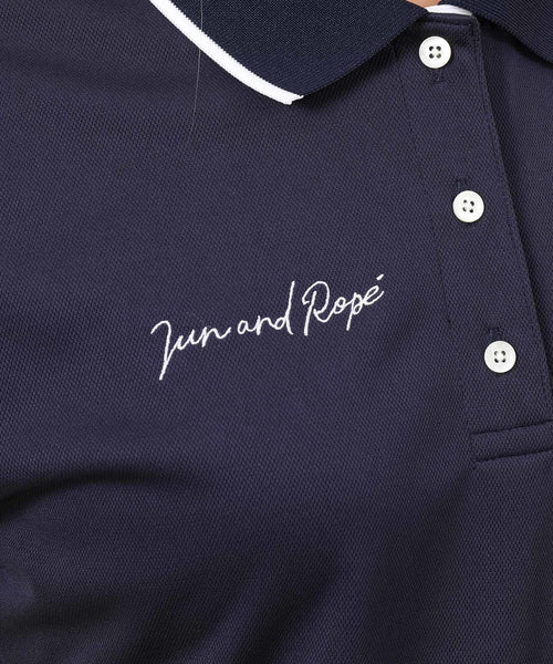 JUN&ROPÉ / 【UV】【吸水速乾】シニアコードモチーフ 半袖ポロシャツ