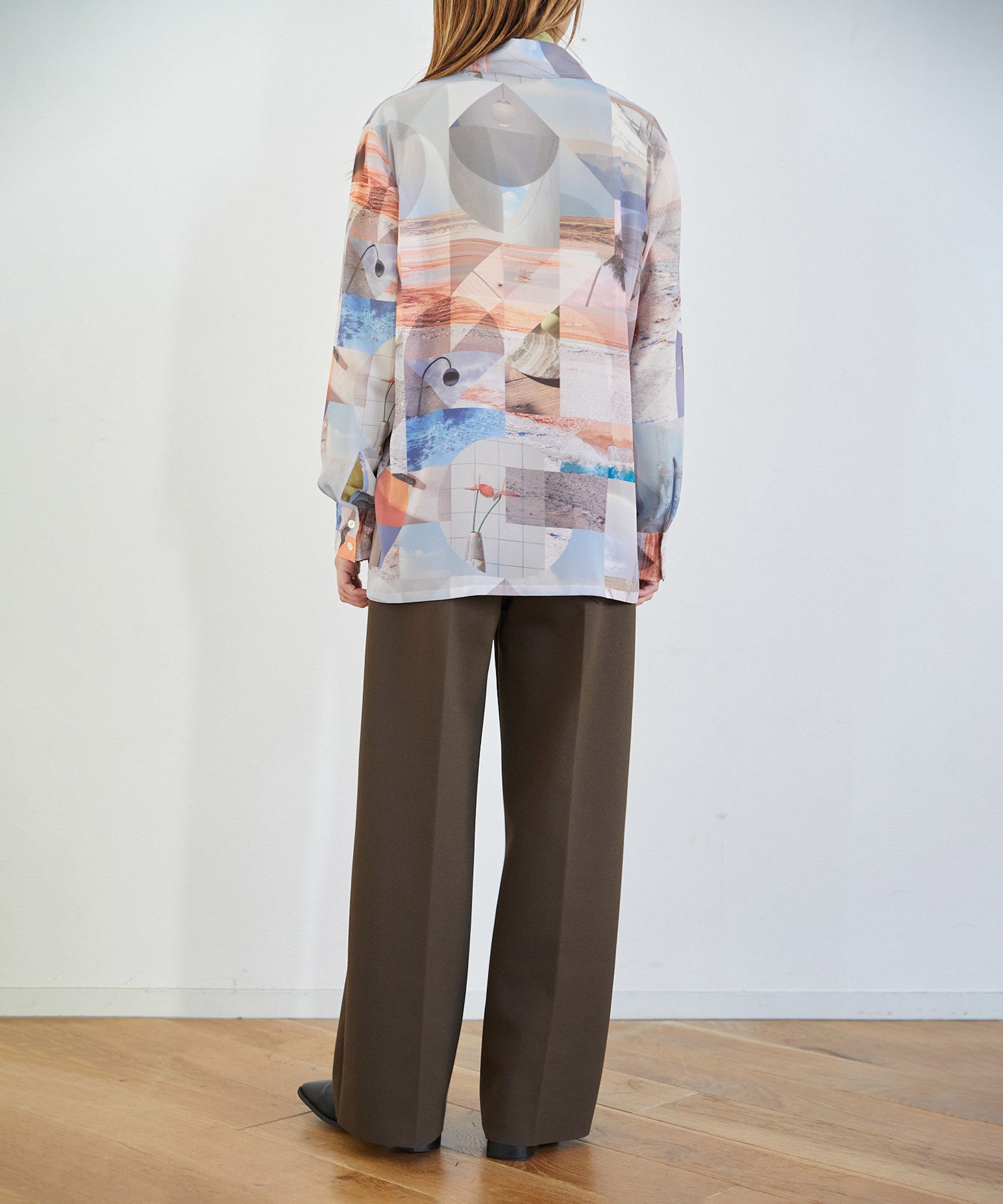 有名人芸能人】 shirt chiffon 新品！PHEENY（フィーニー）Print