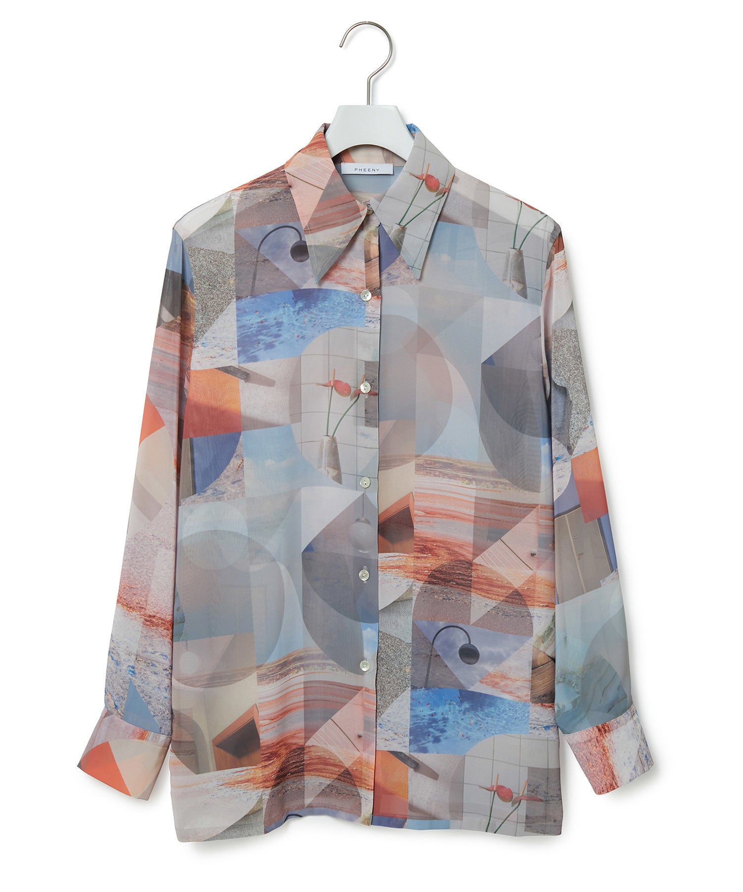 有名人芸能人】 shirt chiffon 新品！PHEENY（フィーニー）Print