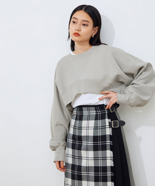 ADAM ET ROPÉ FEMME / 【JANE SMITH】SWEAT SHORT PULLOVER (トップス