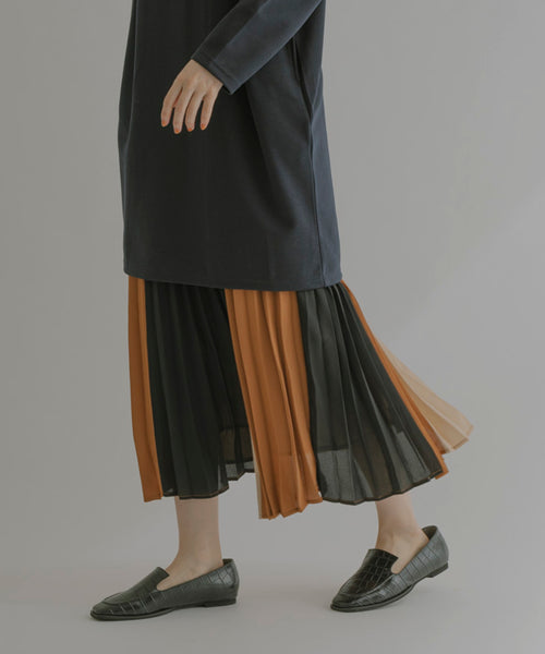 JAYRO / 配色ブロッキングプリーツスカート (スカート / スカート