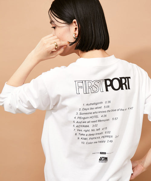 ADAM ET ROPÉ FEMME / FIRST PORT ロゴロンTEE (トップス / Tシャツ