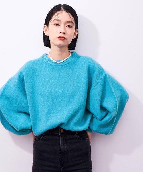 ADAM ET ROPÉ FEMME / 【WEB限定】FOXWOOLミックスボリュームニット