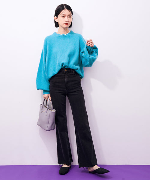 ADAM ET ROPÉ FEMME / 【WEB限定】FOXWOOLミックスボリュームニット