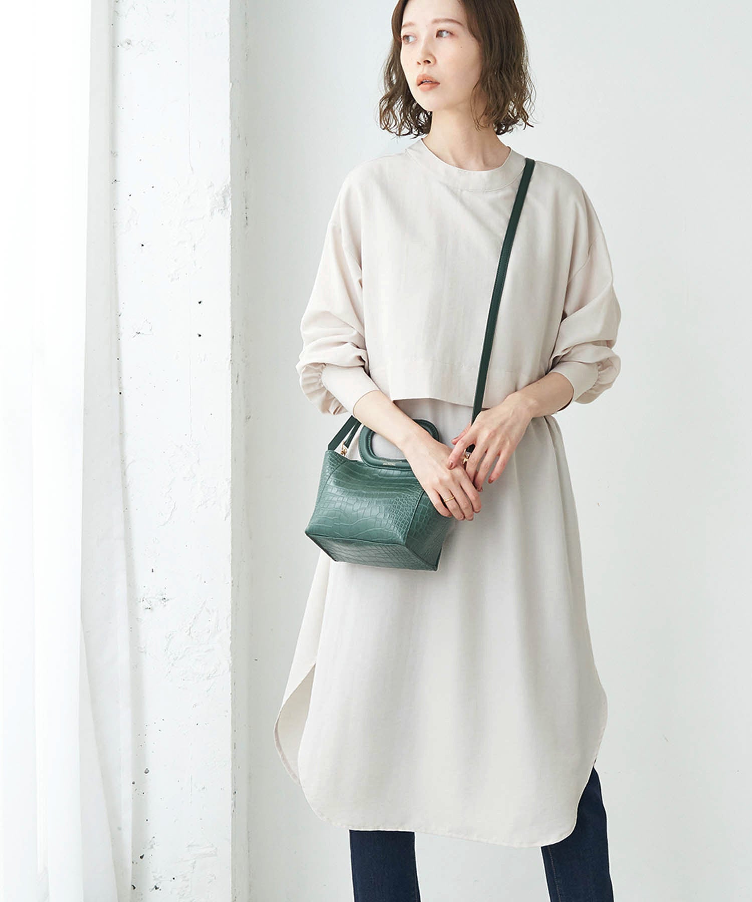 Rope Picnic Web限定 2way レイヤード風シャツワンピース ワンピース シャツワンピース 通販 J Adore Jun Online