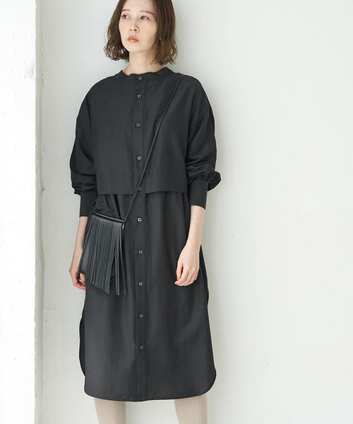 ROPÉ PICNIC / 【WEB限定】【2WAY】レイヤード風シャツワンピース