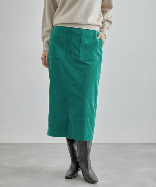ROPÉ / コーデュロイストレッチポケット付きタイトスカート (スカート