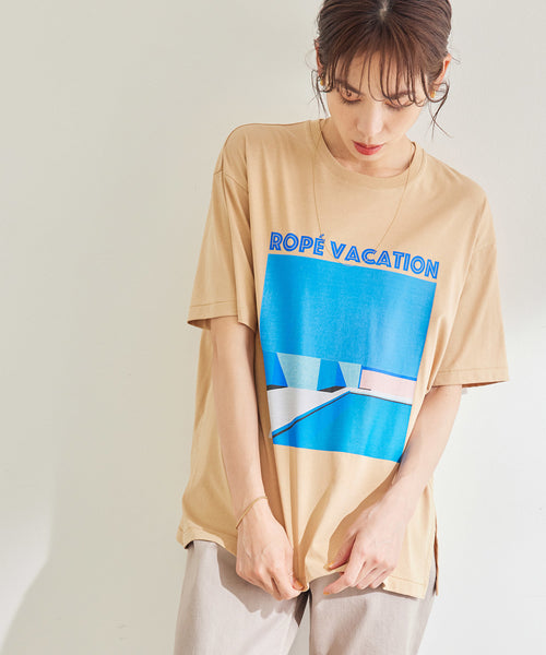 ROPÉ / 永井博×ROPE'VACATION Tee (トップス / Tシャツ/カットソー