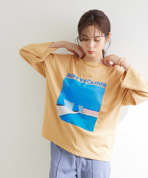 ROPÉ / 永井博×ROPE'VACATION Long Tee (トップス / Tシャツ