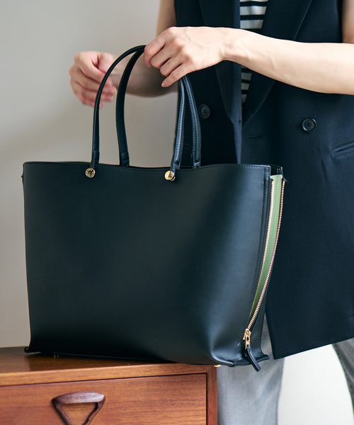 ROPÉ / 【E'POR】【A4対応】 Y BAG Wideサイドジップ横型トートバッグ ...