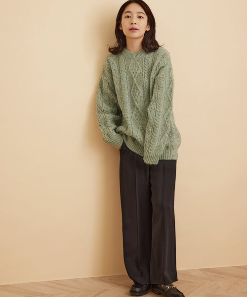 SALON adam et ropé / 【Oldderby Knitwear】Aran knit (トップス