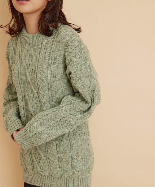 SALON adam et ropé / 【Oldderby Knitwear】Aran knit (トップス