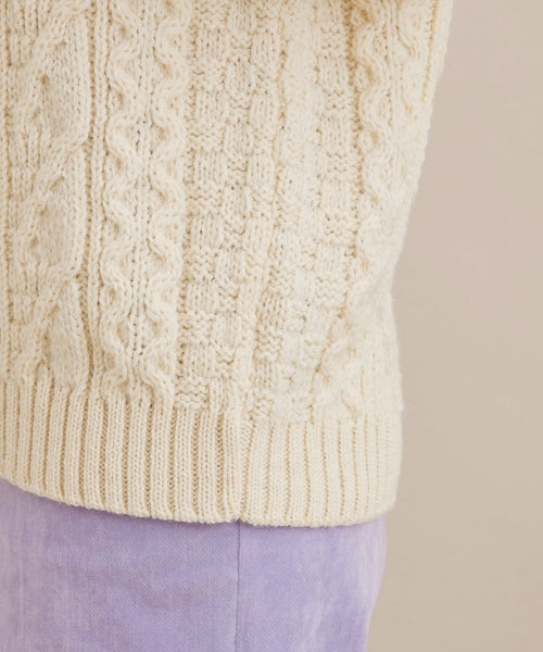 SALON adam et ropé / 【Oldderby Knitwear】Aran knit (トップス 
