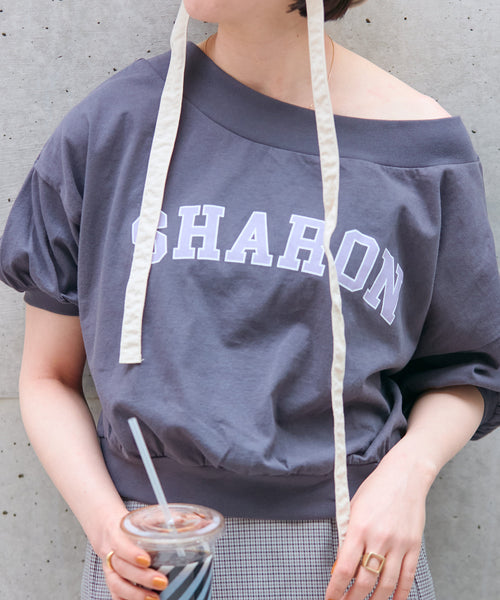 vis-à-vis / 【WEB限定】ショート丈デカロゴTシャツ (トップス / T