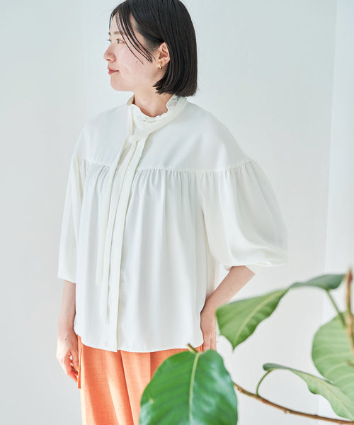 VIS / 【洗える】KAMAKURA SHIRTコラボレーションフリルボウタイ