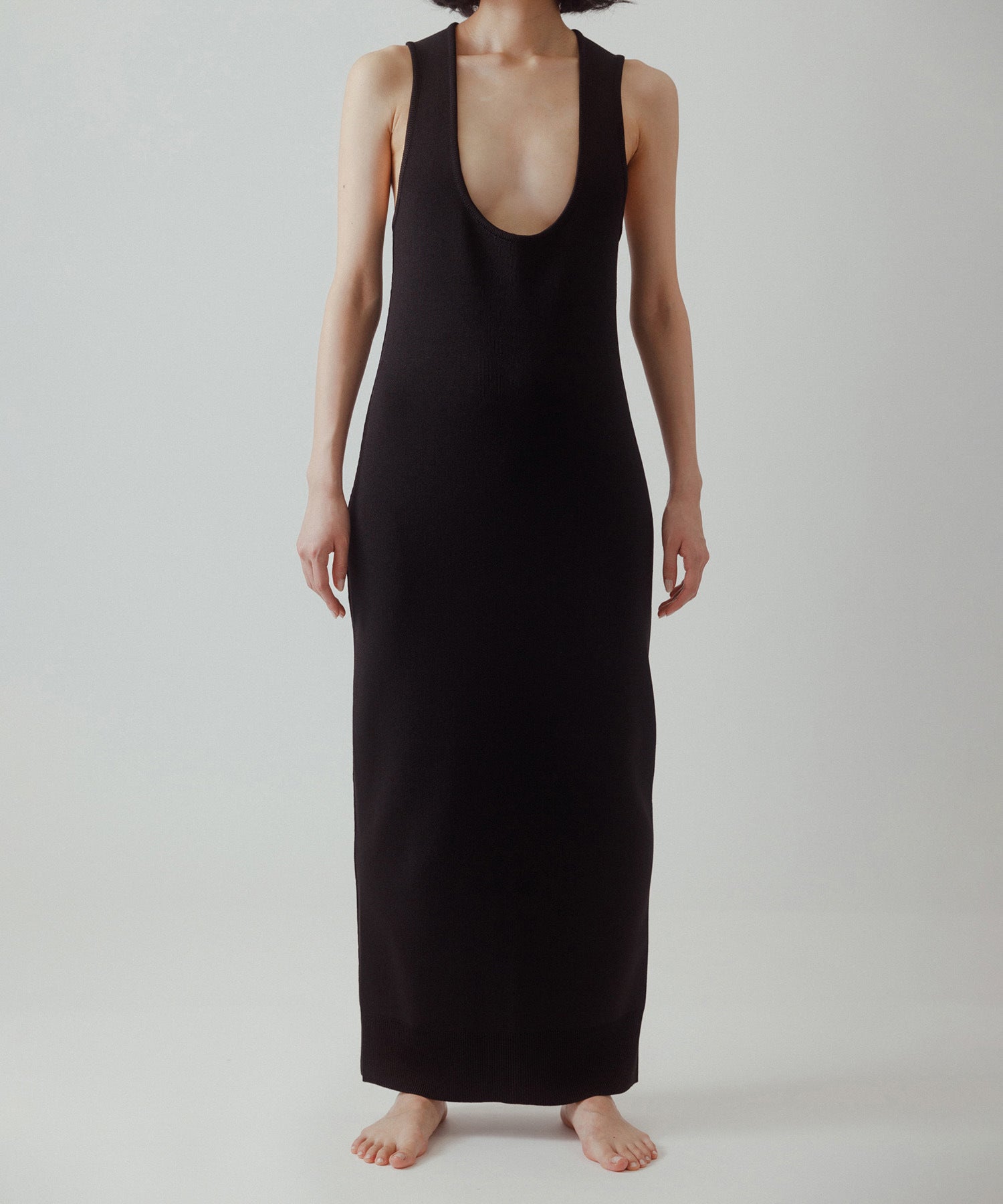 店舗在庫 - WOMENS【yo BIOTOP Lingerie】Long knit dress - ブラック ...