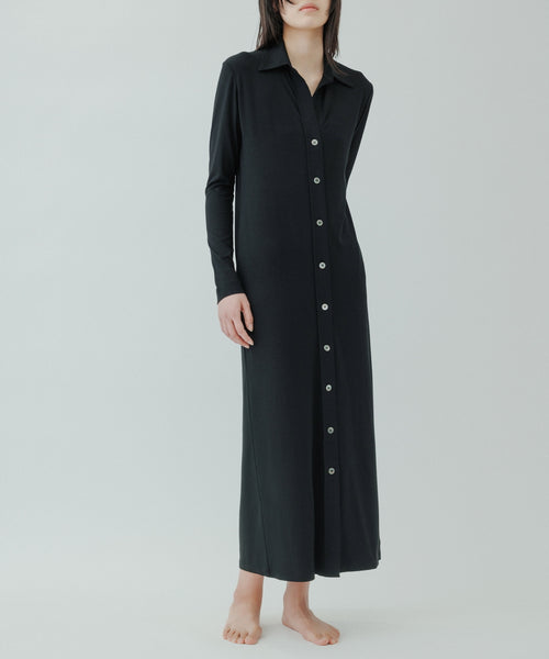 BIOTOP(ビオトープ) / WOMENS【yo BIOTOP Lingerie】Silk jersey collar dress (ワンピース /  シャツワンピース) 通販｜J'aDoRe JUN ONLINE