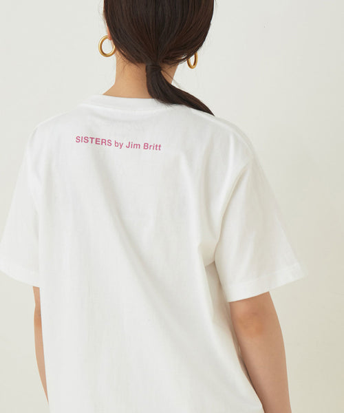 ADAM ET ROPÉ FEMME / 【JIM BRITT×10C】〈SISTERS〉Short T-shirt