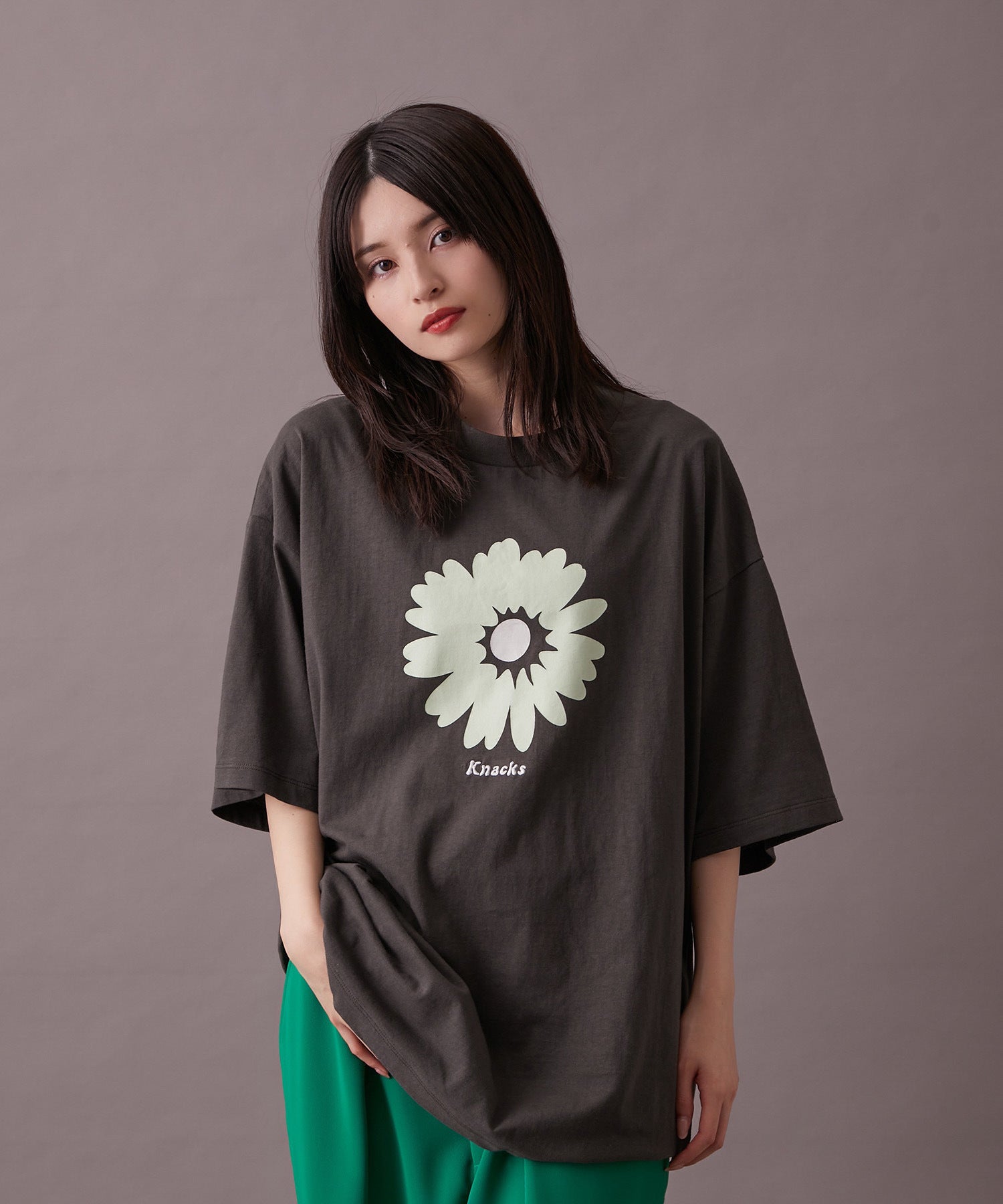 Junred Re K By Junred アブストラクトデイジー半袖tシャツ トップス Tシャツ カットソー 通販 J Adore Jun Online