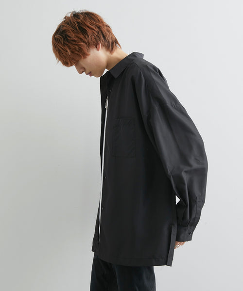 JUNRed / tai×JUNRed リラックスワイドリベットシャツ (トップス