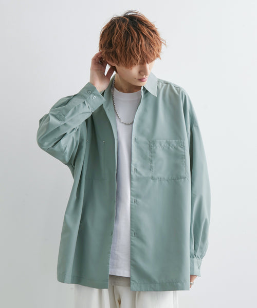 JUNRed / tai×JUNRed リラックスワイドリベットシャツ (トップス