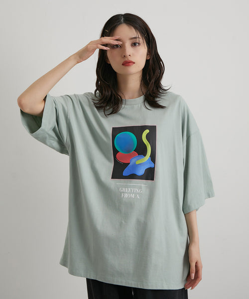 JUNRed / アートグラフィックBIG Tシャツ (トップス / Tシャツ