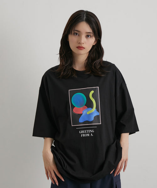 JUNRed / アートグラフィックBIG Tシャツ (トップス / Tシャツ