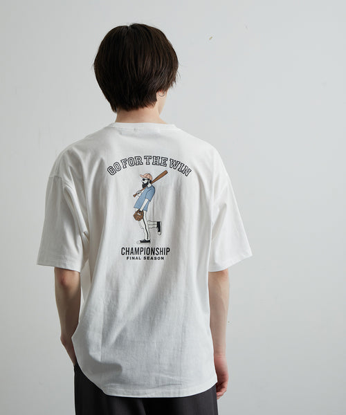 JUNRed / ヒゲおじさんワンポイントTシャツ (トップス / Tシャツ