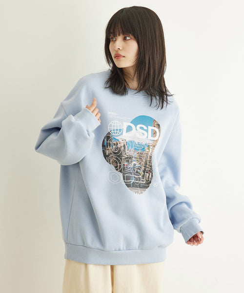 JUNRed / ODD STUDIO WORLD DIGITAL PRINTING SWEAT SHIRTS (トップス