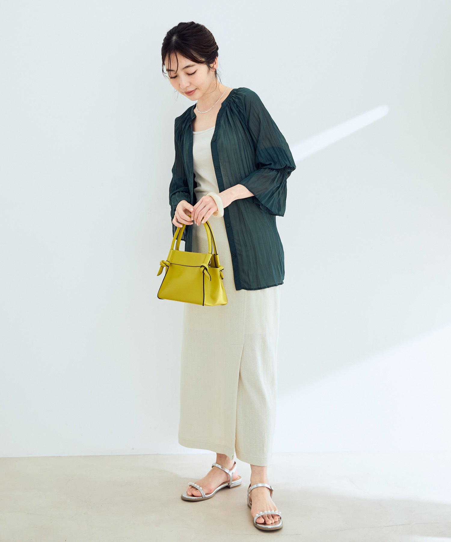 3WAYワッシャーシアープリーツブラウス｜J'aDoRe JUN ONLINE OUTLET