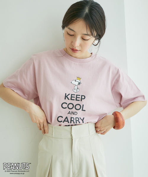 VIS / 【PEANUTSコラボ】JOE COOL Tシャツ (トップス / Tシャツ