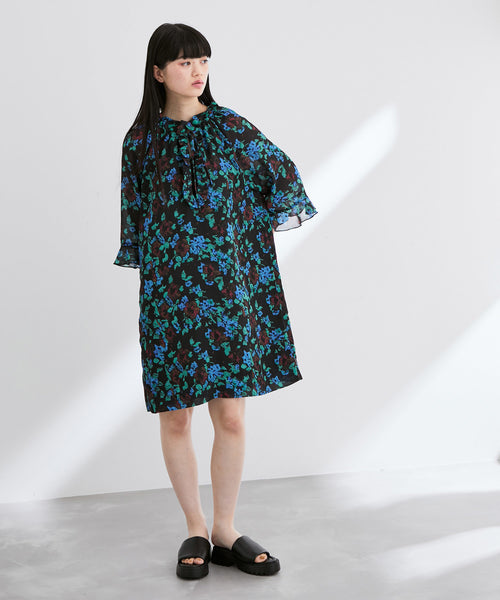 ADAM ET ROPÉ FEMME / 【GANNI】Printed Light Crepe OP