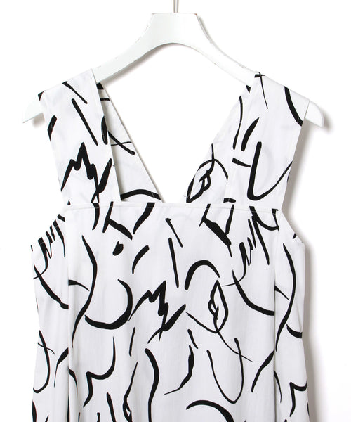 ADAM ET ROPÉ FEMME / 【missing you already】PRINT SQUAREｰNECK