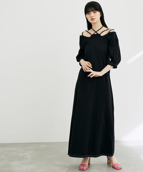 ADAM ET ROPÉ FEMME / 【MURRAL】Ivy half sleeve dress (ワンピース