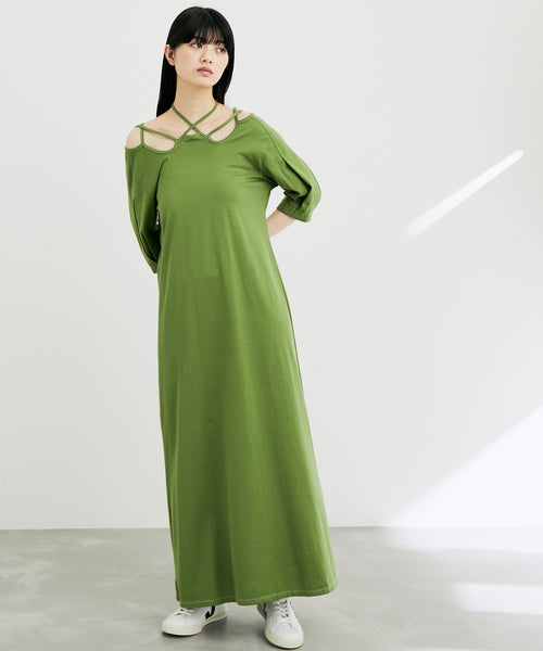 ADAM ET ROPÉ FEMME / 【MURRAL】Ivy half sleeve dress (ワンピース