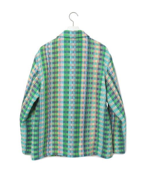 ADAM ET ROPÉ FEMME / 【AMOMENTO】LINEN CHECK JACKET M (ジャケット