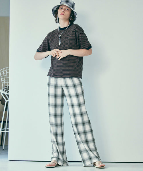 パンツpheeny rayon ombre check tack sracks